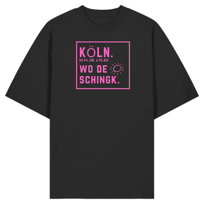 Wo de Sonn schingk - Köln Druck  - Organic Oversize Shirt