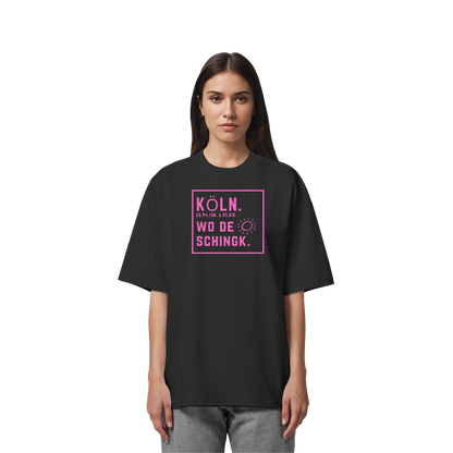 Wo de Sonn schingk - Köln Druck  - Organic Oversize Shirt