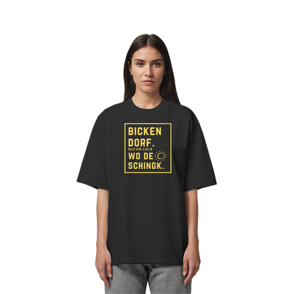 Wo de Sonn schingk - Bickendorf Druck - Organic Oversize Shirt