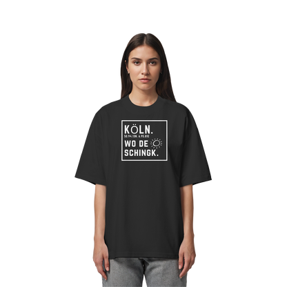 Wo de Sonn schingk - Köln Druck - Organic Oversize Shirt