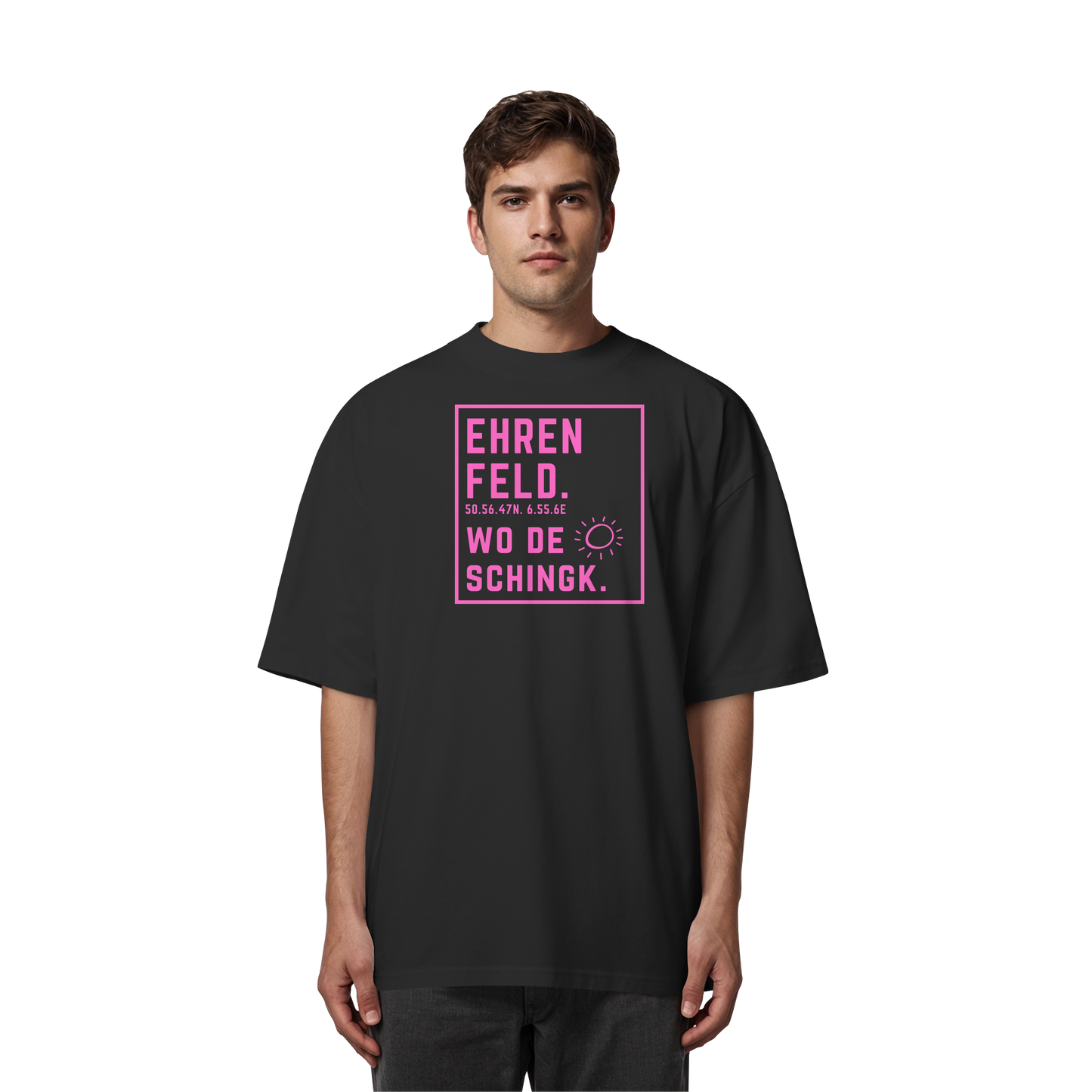 Wo de Sonn schingk - Ehrenfeld Druck   - Organic Oversize Shirt