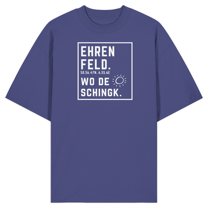 Wo de Sonn schingk - Ehrenfeld Druck - Organic Oversize Shirt