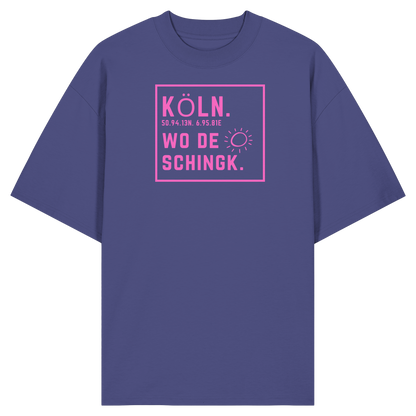 Wo de Sonn schingk - Köln Druck  - Organic Oversize Shirt
