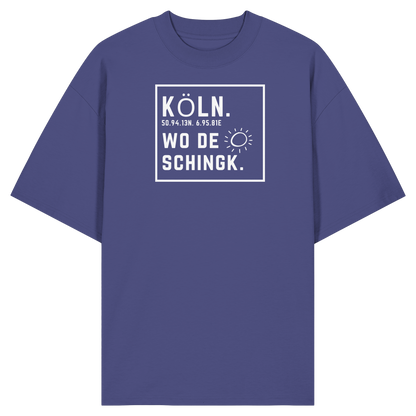 Wo de Sonn schingk - Köln Druck - Organic Oversize Shirt