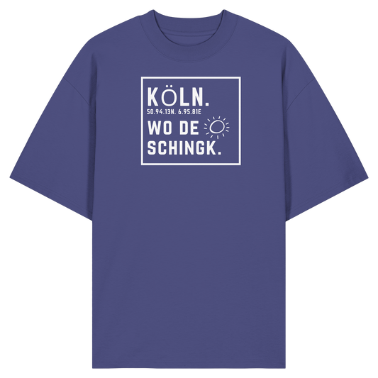Wo de Sonn schingk - Köln Druck - Organic Oversize Shirt