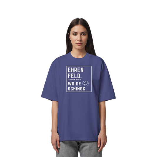 Wo de Sonn schingk - Ehrenfeld Druck - Organic Oversize Shirt