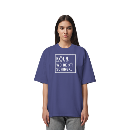 Wo de Sonn schingk - Köln Druck - Organic Oversize Shirt