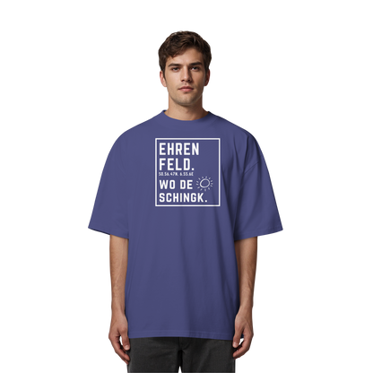 Wo de Sonn schingk - Ehrenfeld Druck - Organic Oversize Shirt