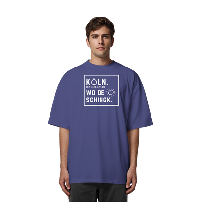 Wo de Sonn schingk - Köln Druck - Organic Oversize Shirt
