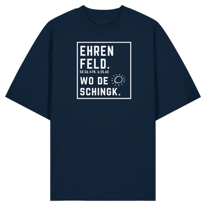 Wo de Sonn schingk - Ehrenfeld Druck - Organic Oversize Shirt