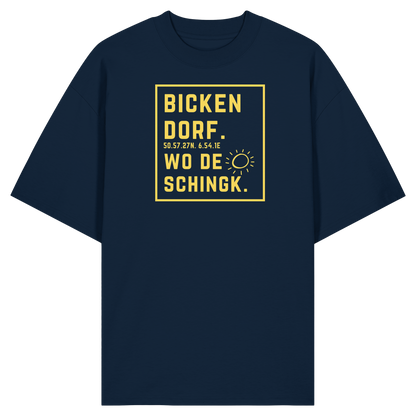 Wo de Sonn schingk - Bickendorf Druck - Organic Oversize Shirt