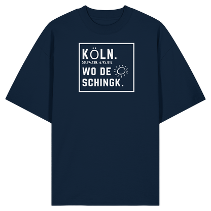 Wo de Sonn schingk - Köln Druck - Organic Oversize Shirt