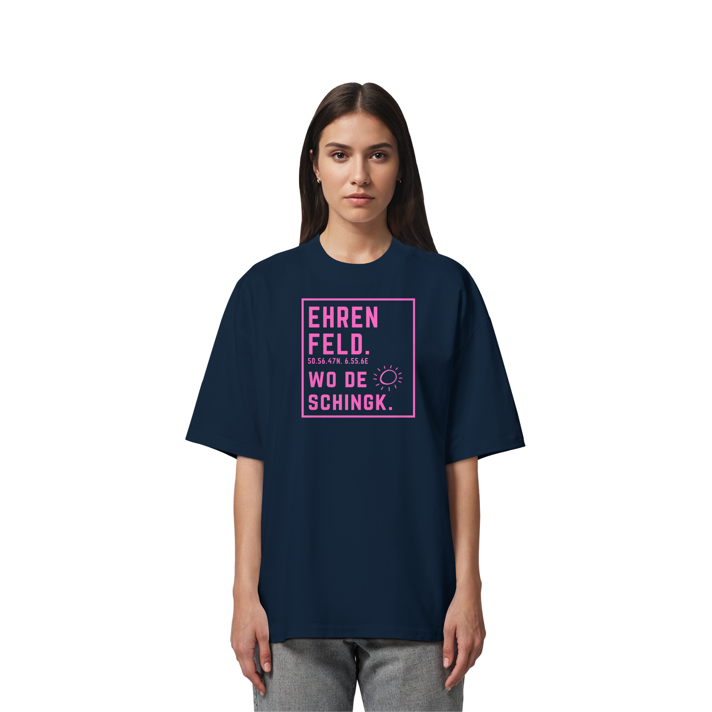 Wo de Sonn schingk - Ehrenfeld Druck   - Organic Oversize Shirt