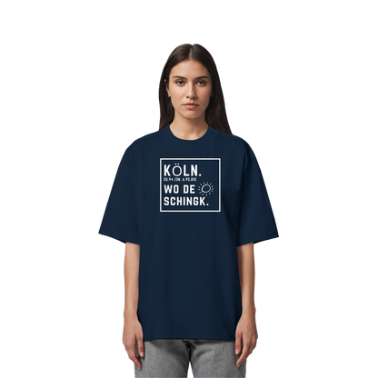 Wo de Sonn schingk - Köln Druck - Organic Oversize Shirt