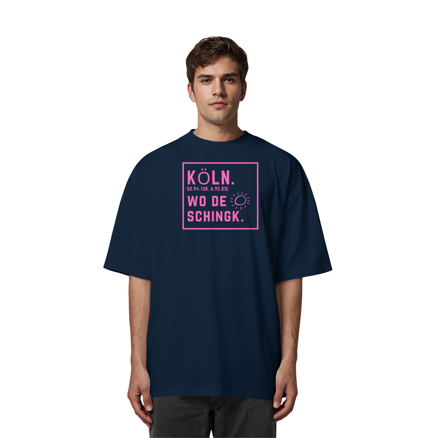 Wo de Sonn schingk - Köln Druck  - Organic Oversize Shirt
