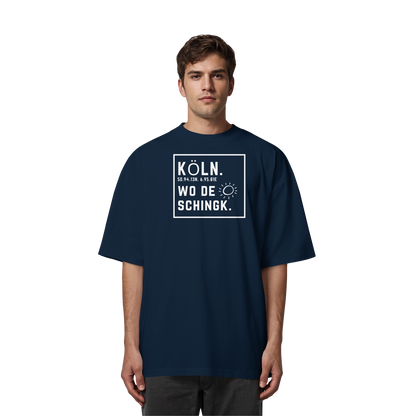 Wo de Sonn schingk - Köln Druck - Organic Oversize Shirt