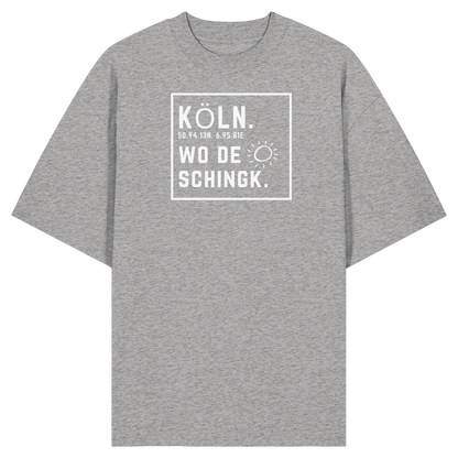 Wo de Sonn schingk - Köln Druck - Organic Oversize Shirt