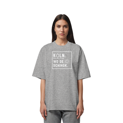 Wo de Sonn schingk - Köln Druck - Organic Oversize Shirt