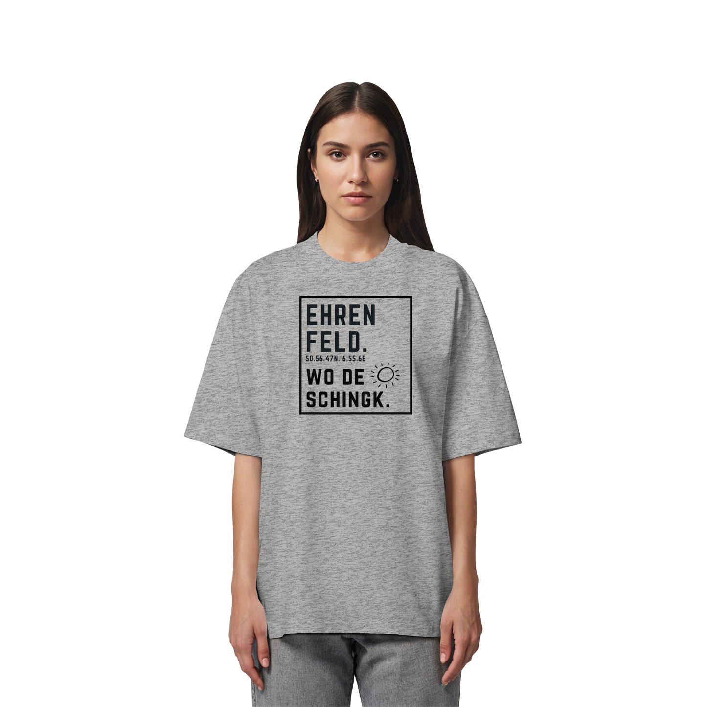 Wo de Sonn schingk - Ehrenfeld Druck  - Organic Oversize Shirt