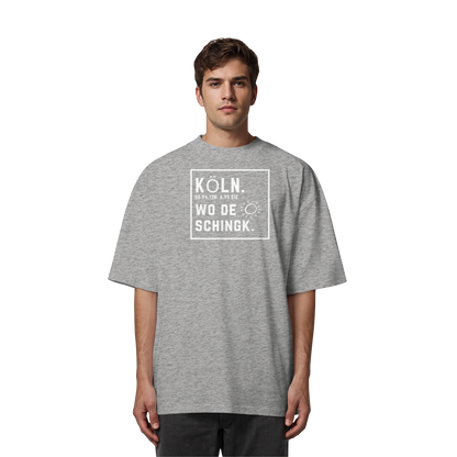 Wo de Sonn schingk - Köln Druck - Organic Oversize Shirt