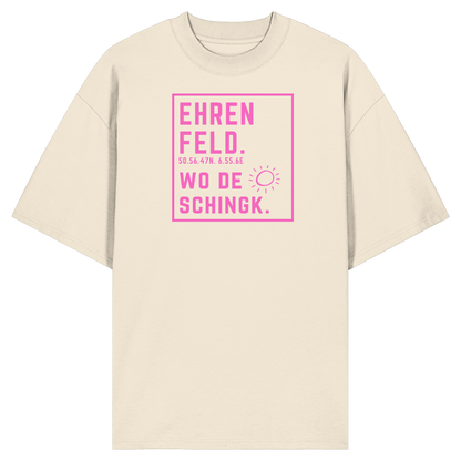 Wo de Sonn schingk - Ehrenfeld Druck   - Organic Oversize Shirt