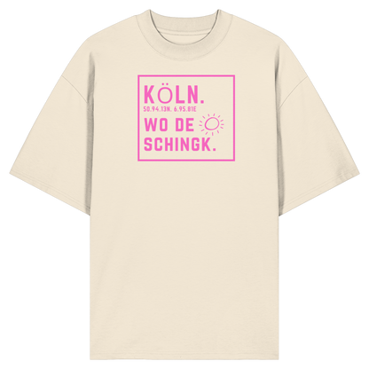 Wo de Sonn schingk - Köln Druck  - Organic Oversize Shirt