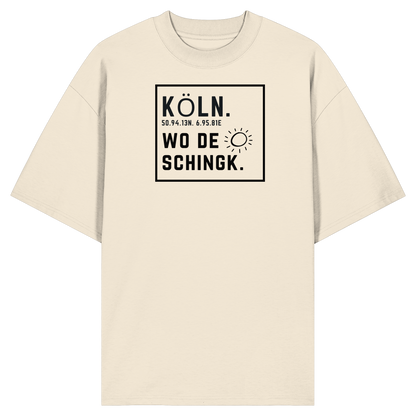 Wo de Sonn schingk - Köln Druck   - Organic Oversize Shirt