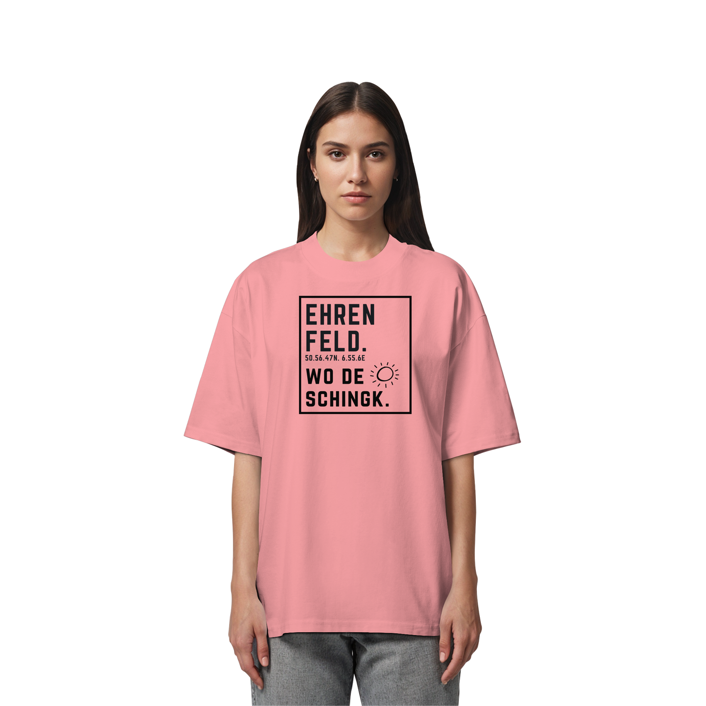 Wo de Sonn schingk - Ehrenfeld Druck  - Organic Oversize Shirt
