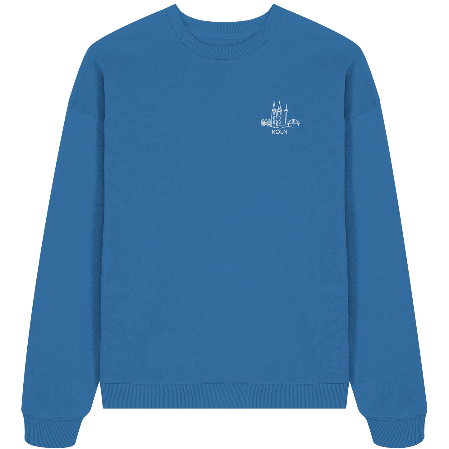 Köln Skyline Stick - Organic Oversize Sweatshirt