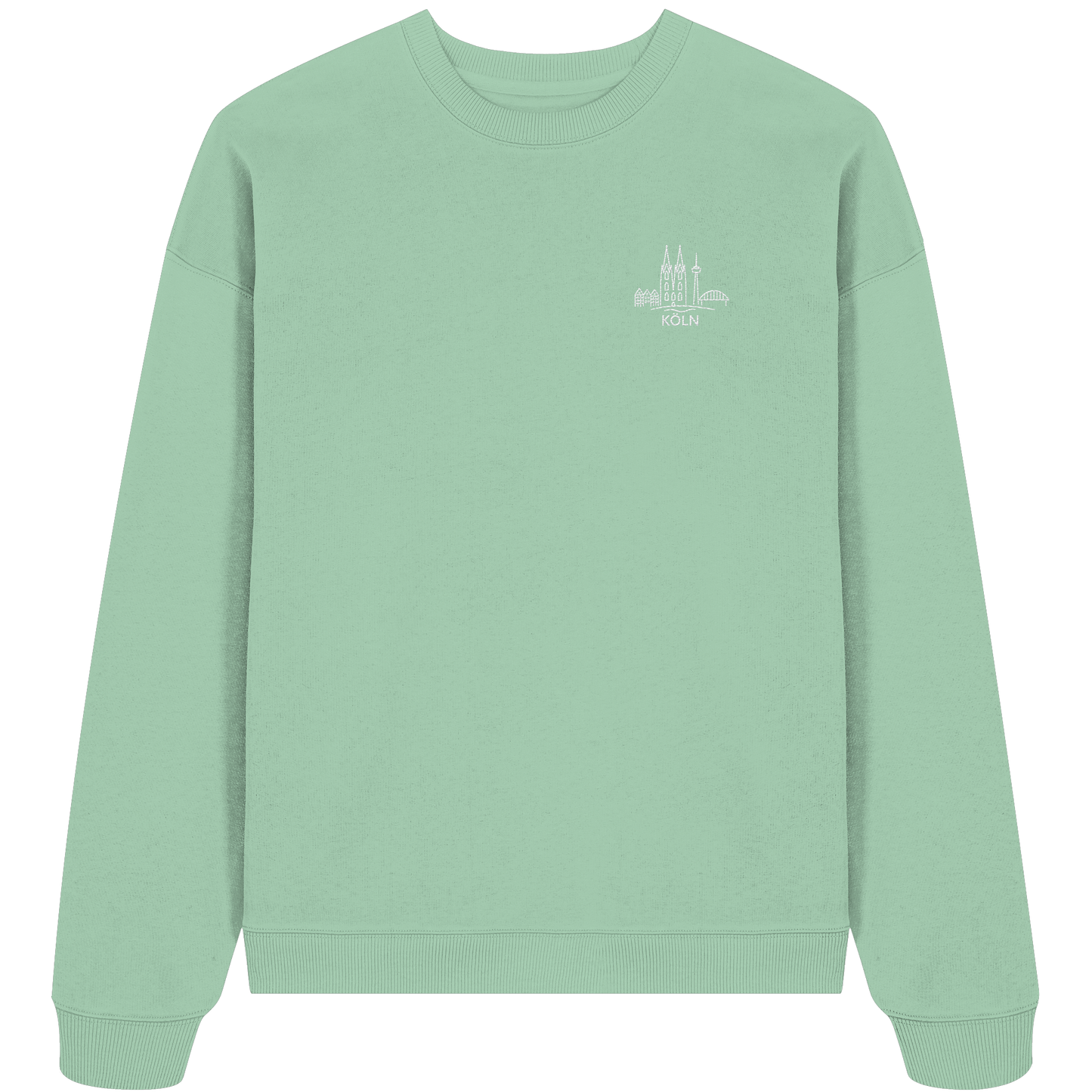 Köln Skyline Stick - Organic Oversize Sweatshirt