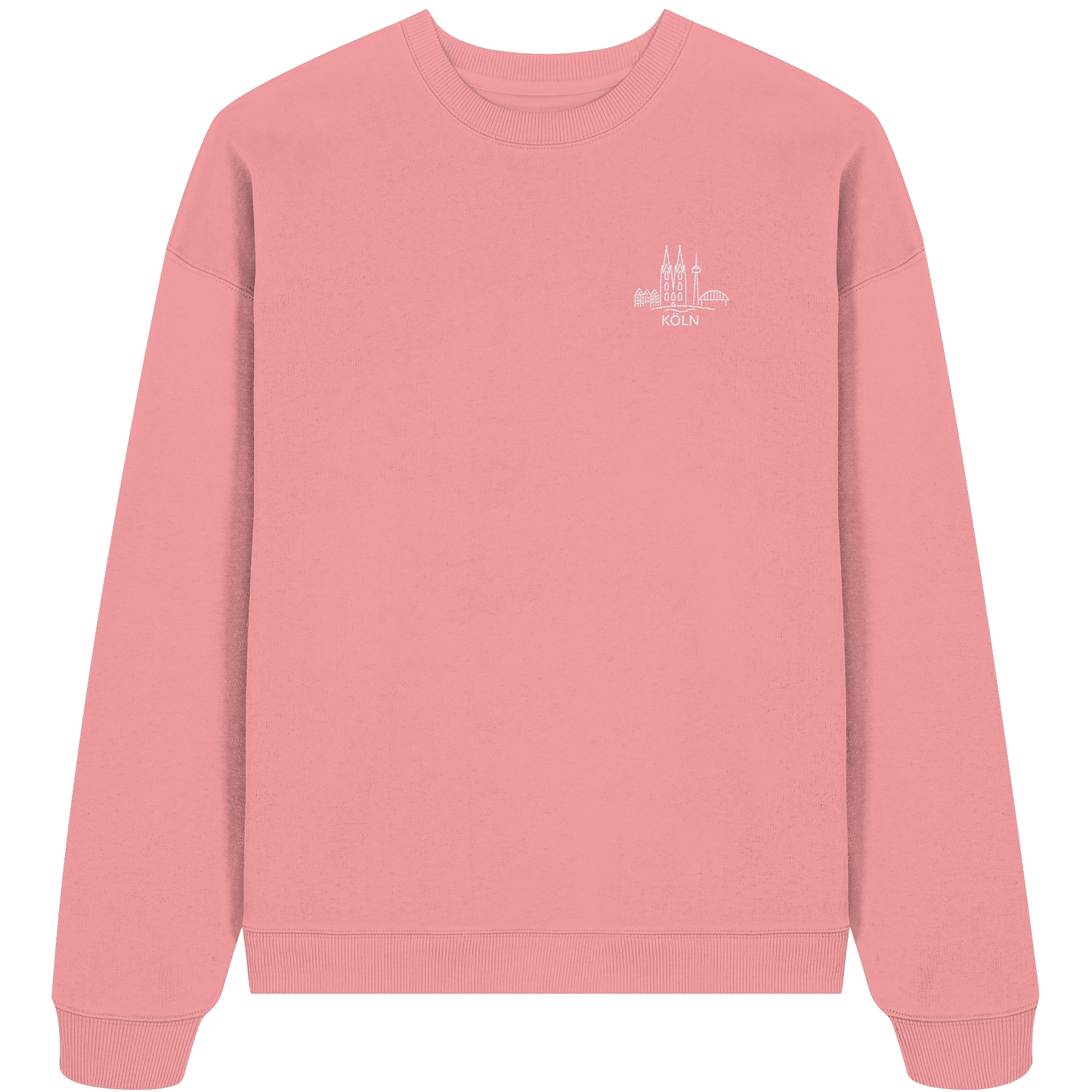 Köln Skyline Stick - Organic Oversize Sweatshirt