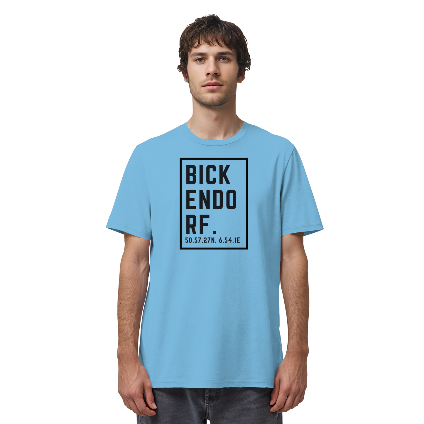 Bickendorf Koordinaten (großer Druck auf der Brust) - Organic Shirt