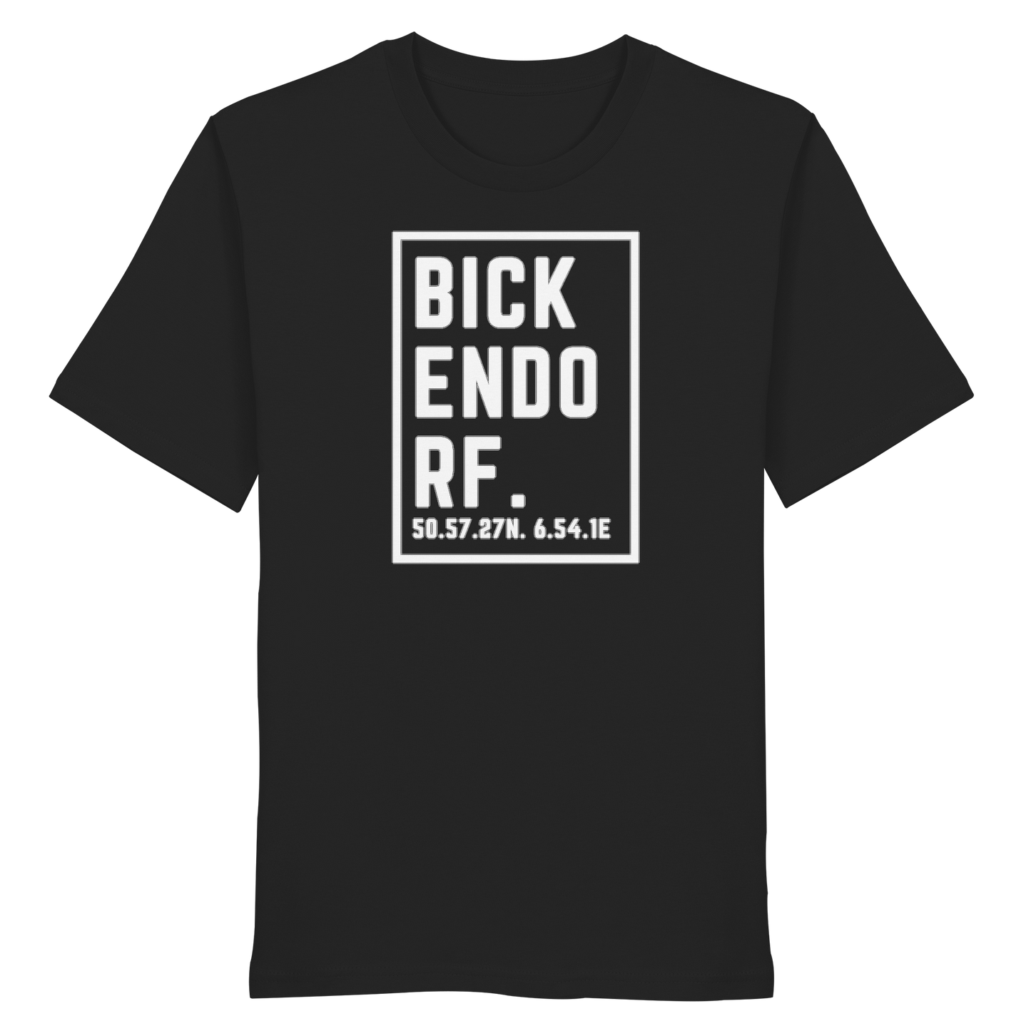 Bickendorf Koordinaten (großer Druck auf der Brust) - Organic Shirt