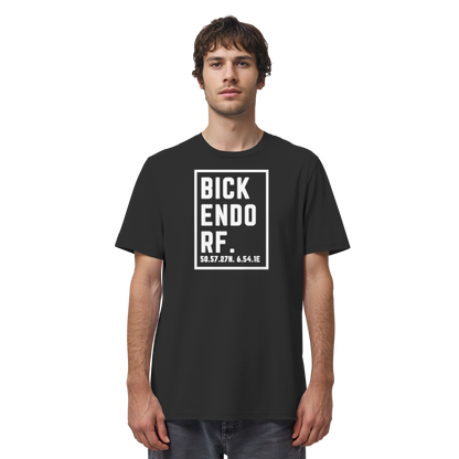 Bickendorf Koordinaten (großer Druck auf der Brust) - Organic Shirt