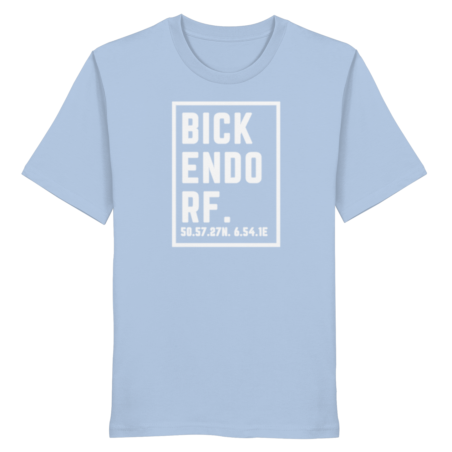 Bickendorf Koordinaten (großer Druck auf der Brust) - Organic Shirt