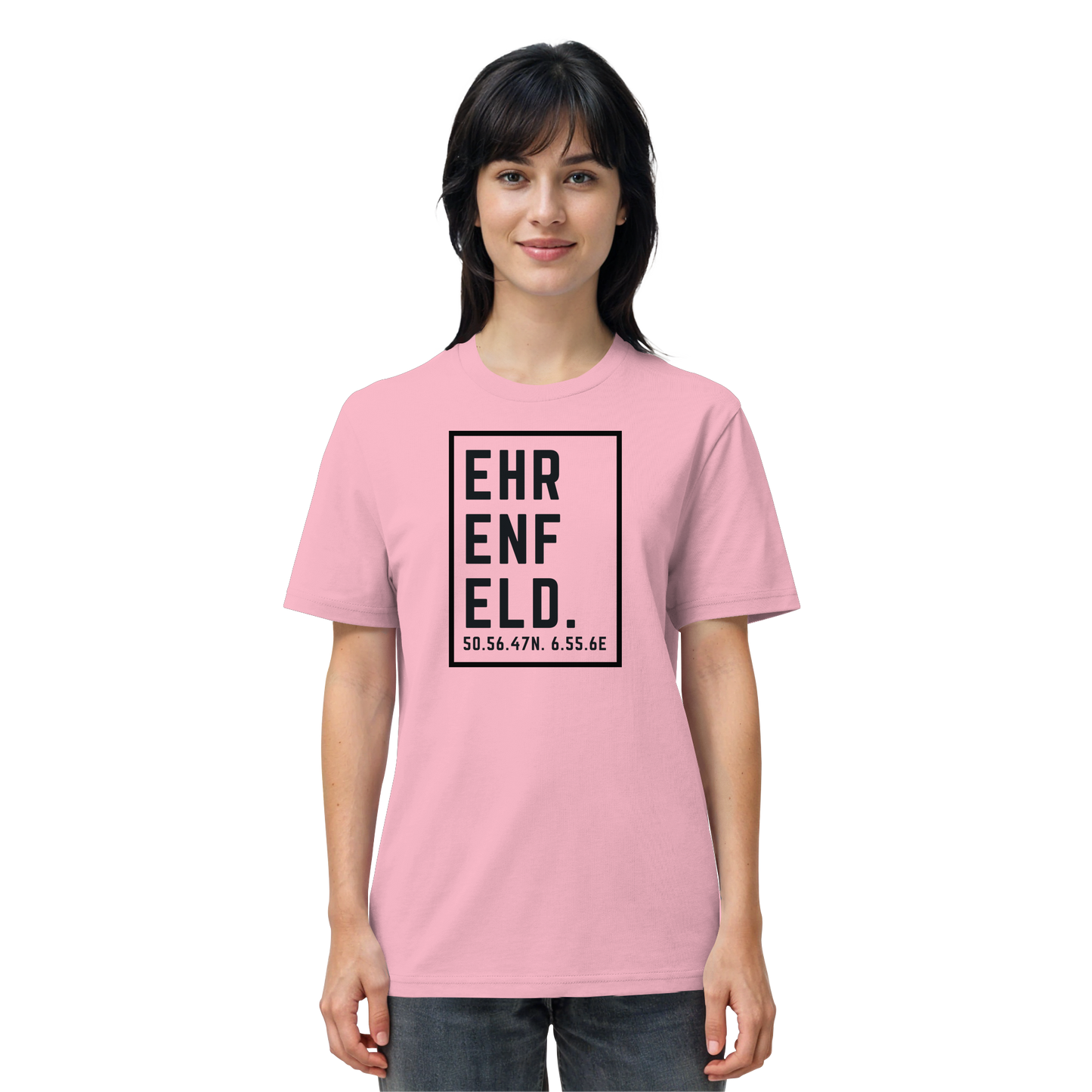 Ehrenfeld Koordinaten (großer Druck auf der Brust) - Organic Shirt