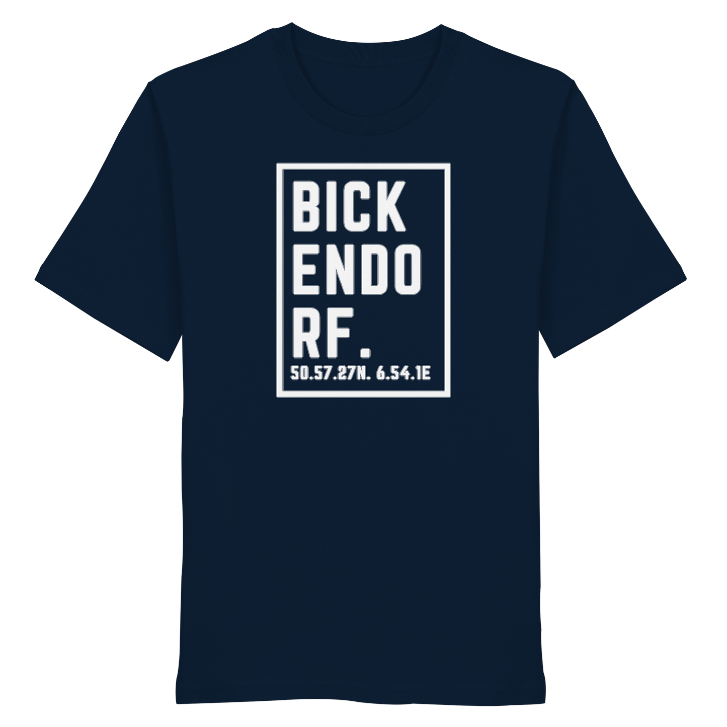 Bickendorf Koordinaten (großer Druck auf der Brust) - Organic Shirt