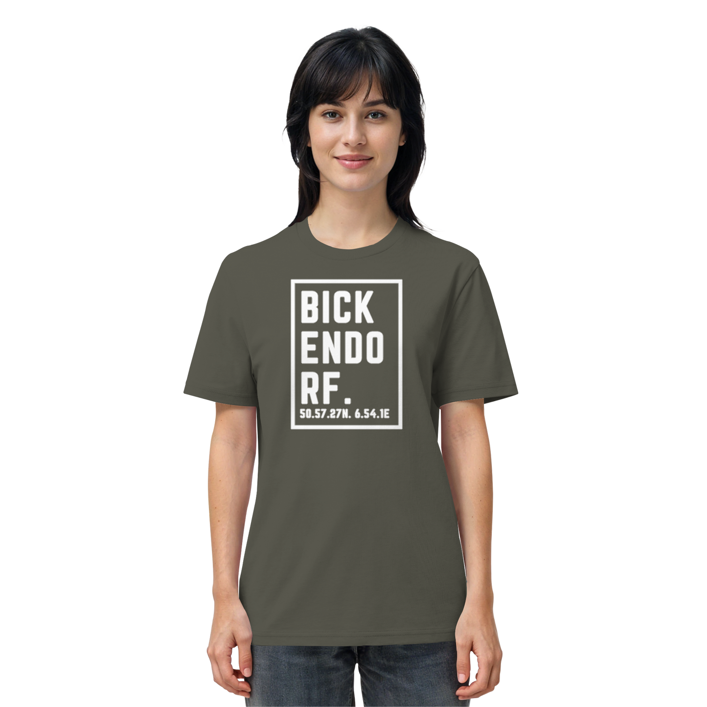 Bickendorf Koordinaten (großer Druck auf der Brust) - Organic Shirt