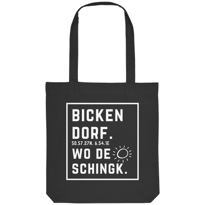 Wo de Sonn schingk - Bickendorf Druck - Organic Tote-Bag