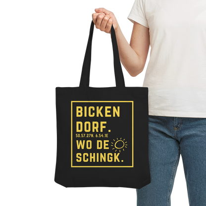 Wo de Sonn schingk - Bickendorf Druck - Organic Tote-Bag