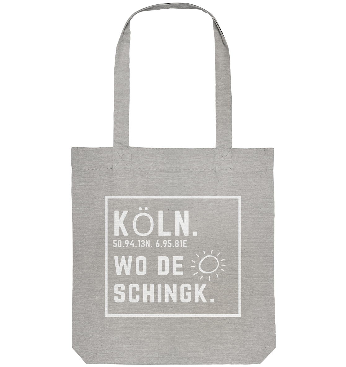 Wo de Sonn schingk - Köln Druck - Organic Tote-Bag