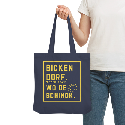 Wo de Sonn schingk - Bickendorf Druck - Organic Tote-Bag