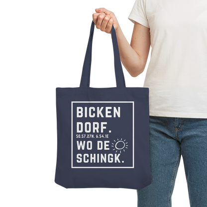 Wo de Sonn schingk - Bickendorf Druck - Organic Tote-Bag