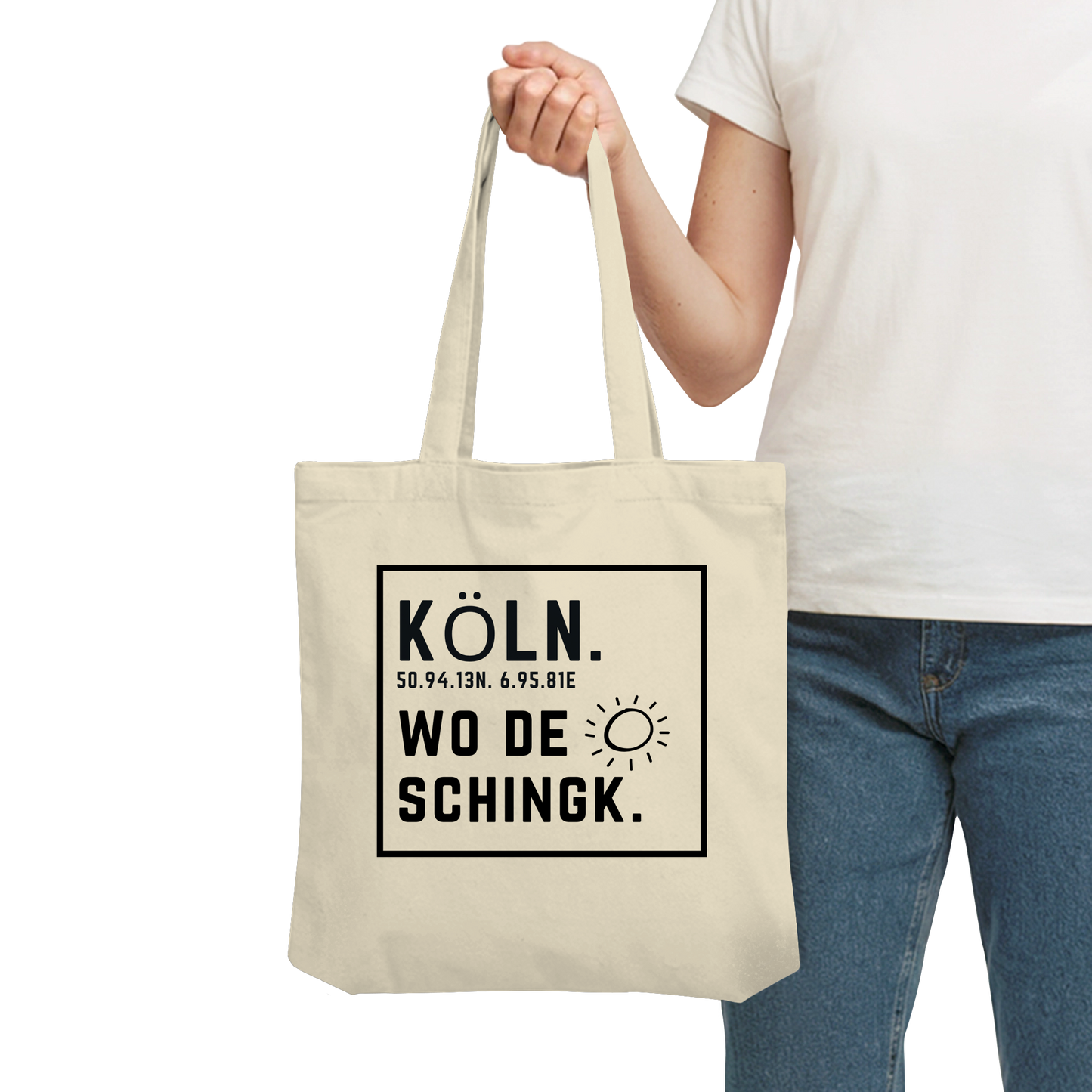 Wo de Sonn schingk - Köln Druck   - Organic Tote-Bag