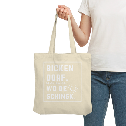 Wo de Sonn schingk - Bickendorf Druck - Organic Tote-Bag