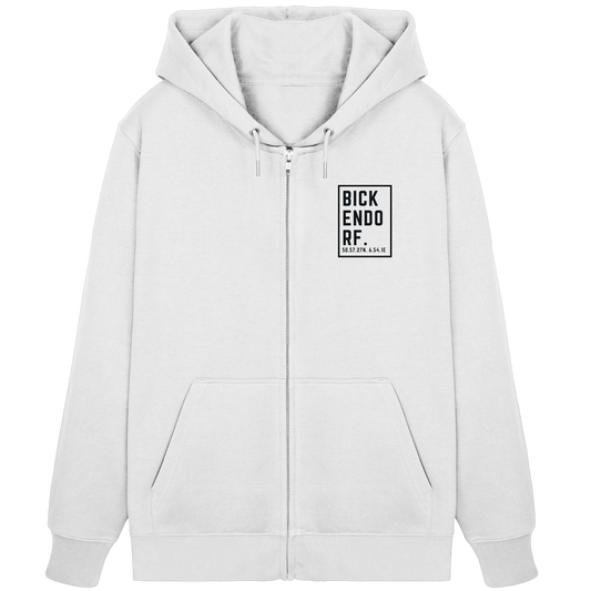 Bickendorf Koordinaten (kleiner Druck auf der Brust) - Organic Zipper