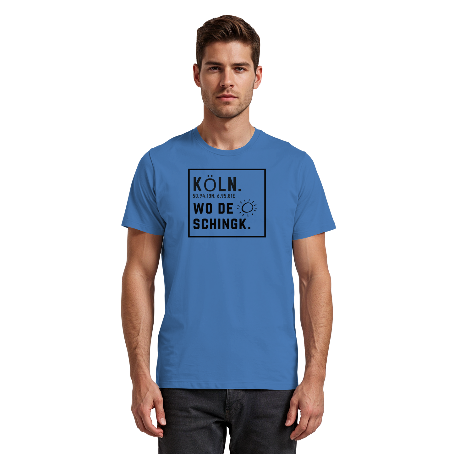 Wo de Sonn schingk - Köln Druck   - Premium Classic T-Shirt