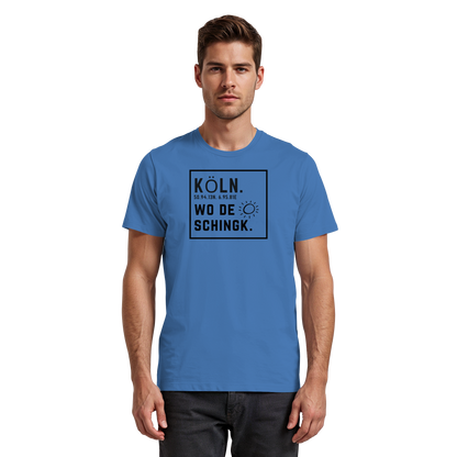 Wo de Sonn schingk - Köln Druck   - Premium Classic T-Shirt