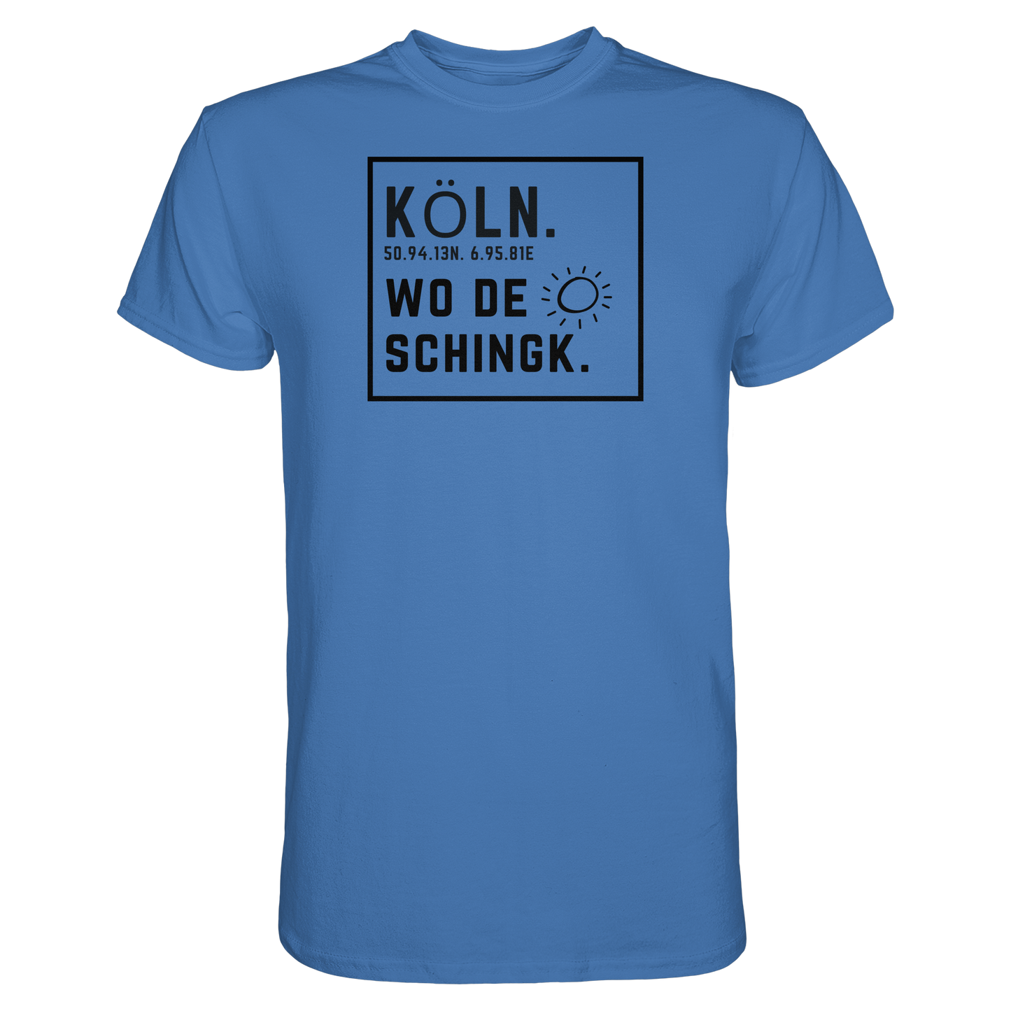 Wo de Sonn schingk - Köln Druck   - Premium Classic T-Shirt