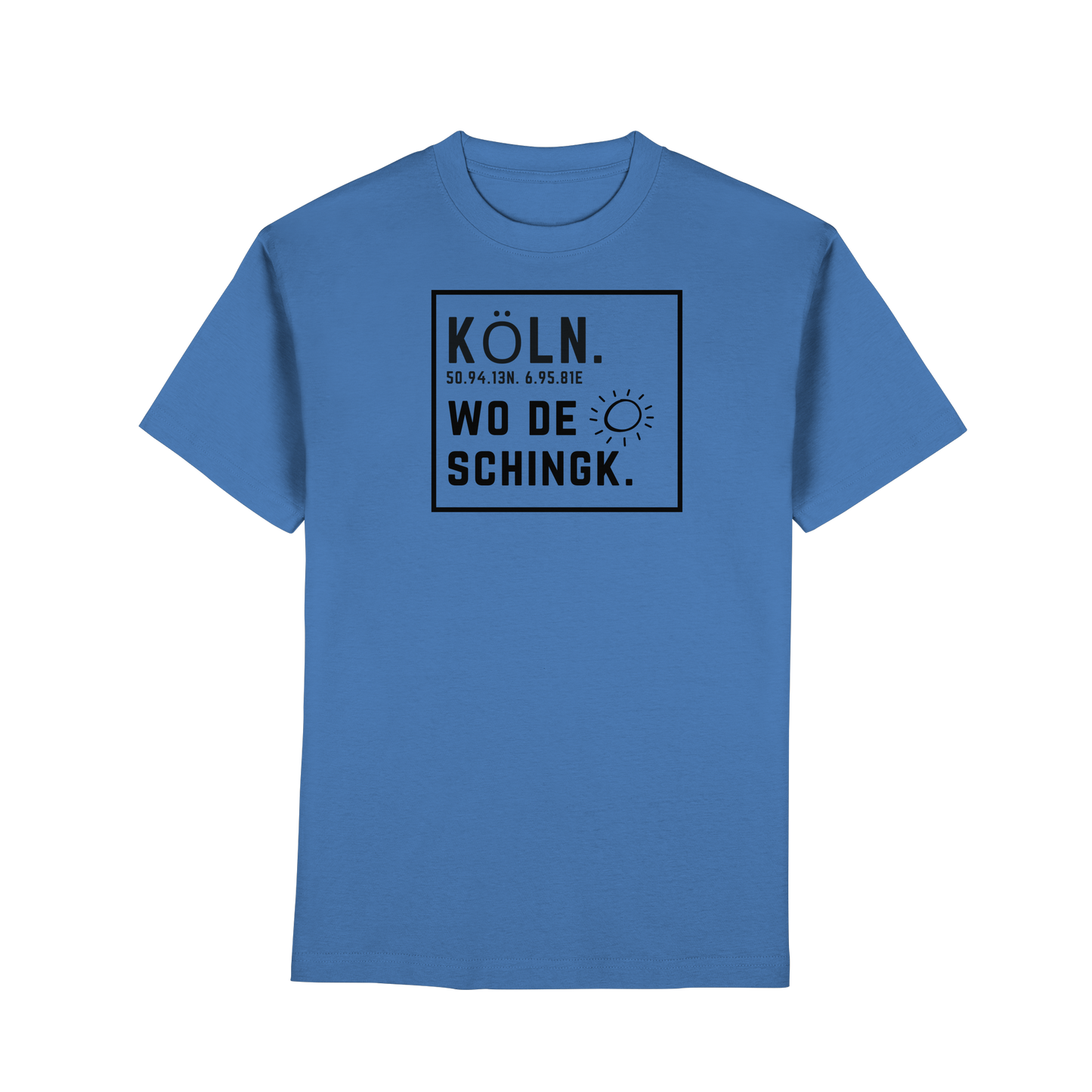 Wo de Sonn schingk - Köln Druck   - Premium Classic T-Shirt
